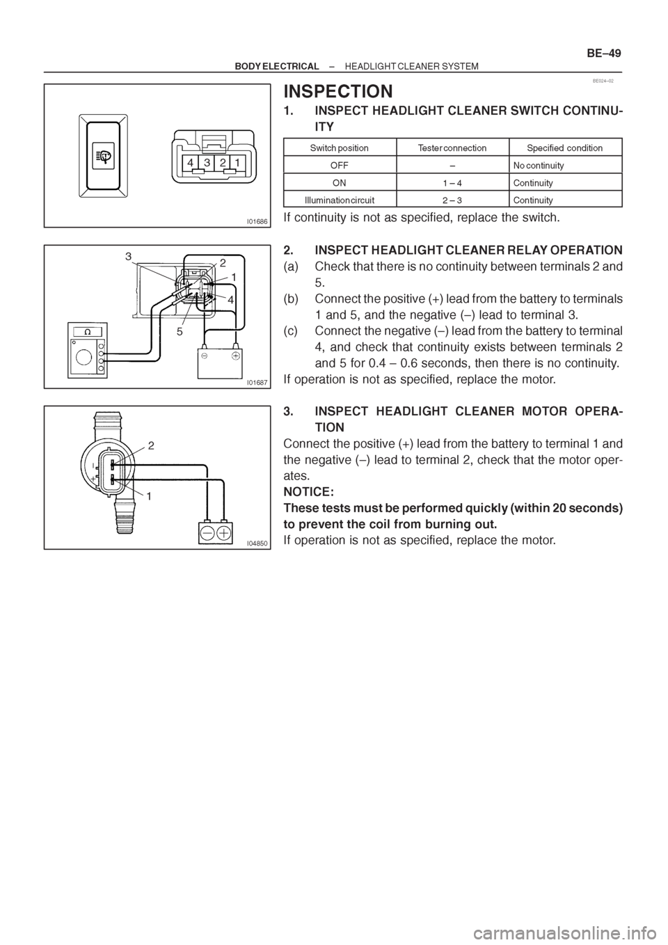 TOYOTA CORONA 1997 Service Repair Manual TOYOTA CORONA 1997 Service Repair Manual
