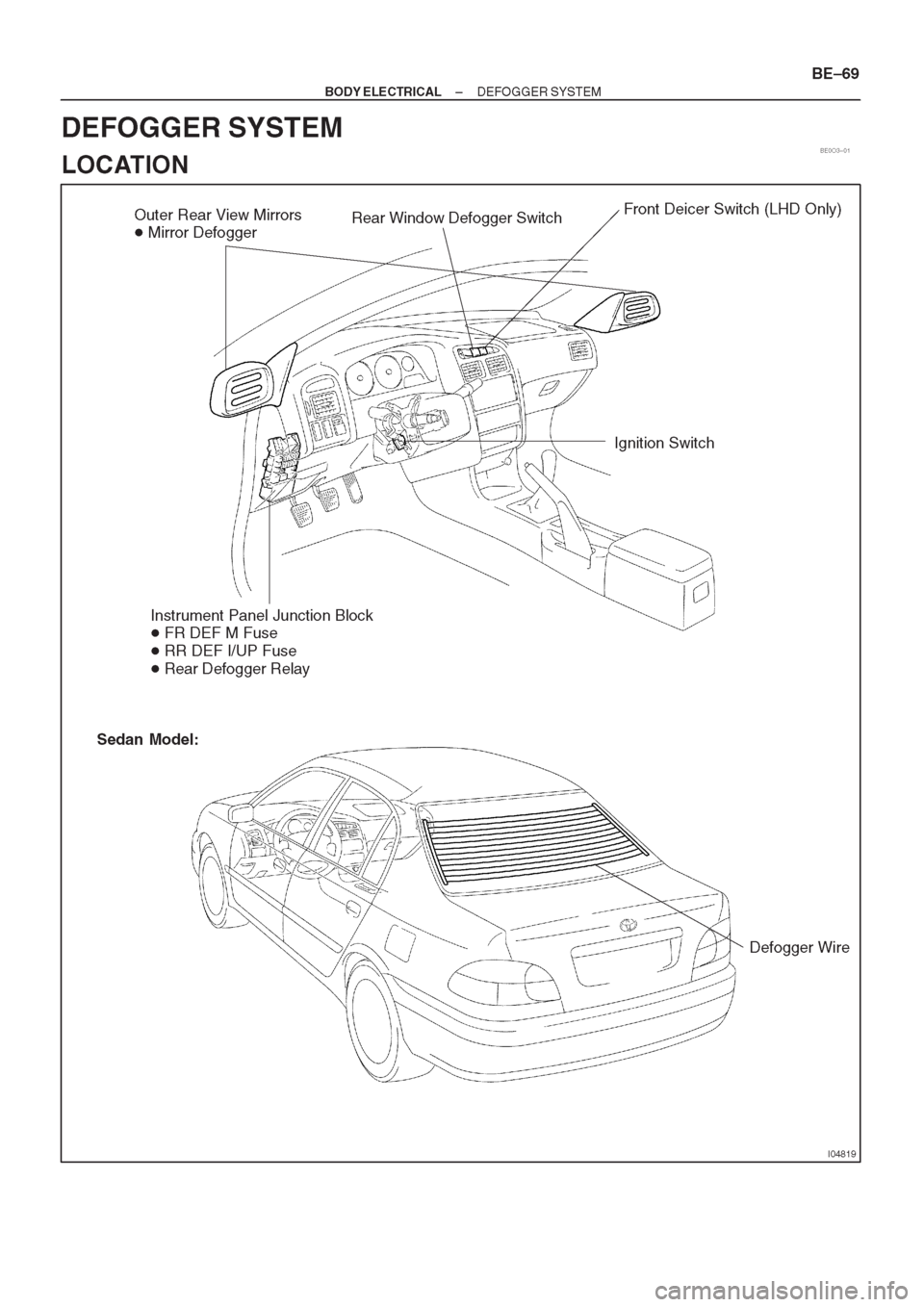 TOYOTA CORONA 1997 Service Repair Manual TOYOTA CORONA 1997 Service Repair Manual