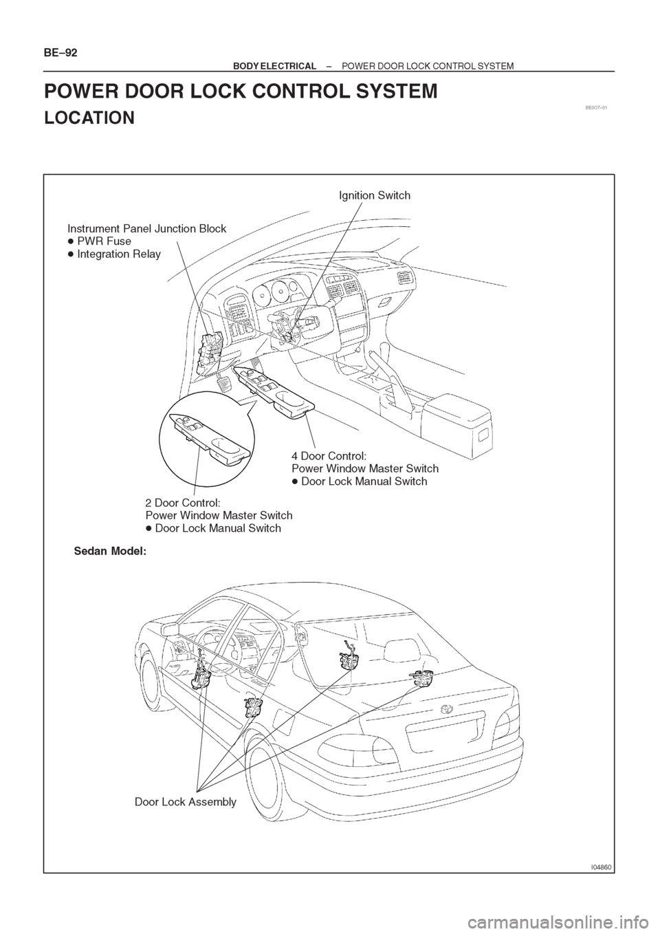 TOYOTA CORONA 1997 Service Repair Manual TOYOTA CORONA 1997 Service Repair Manual