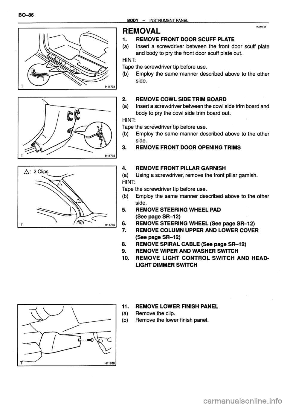 TOYOTA VERSO 1999 Repair Manual TOYOTA VERSO 1999 Repair Manual