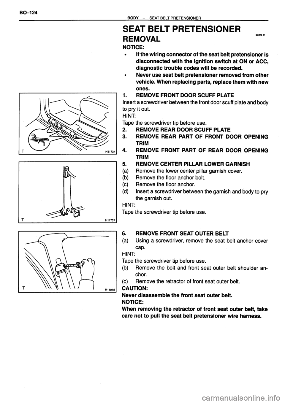 TOYOTA VERSO 1999 Repair Manual TOYOTA VERSO 1999 Repair Manual