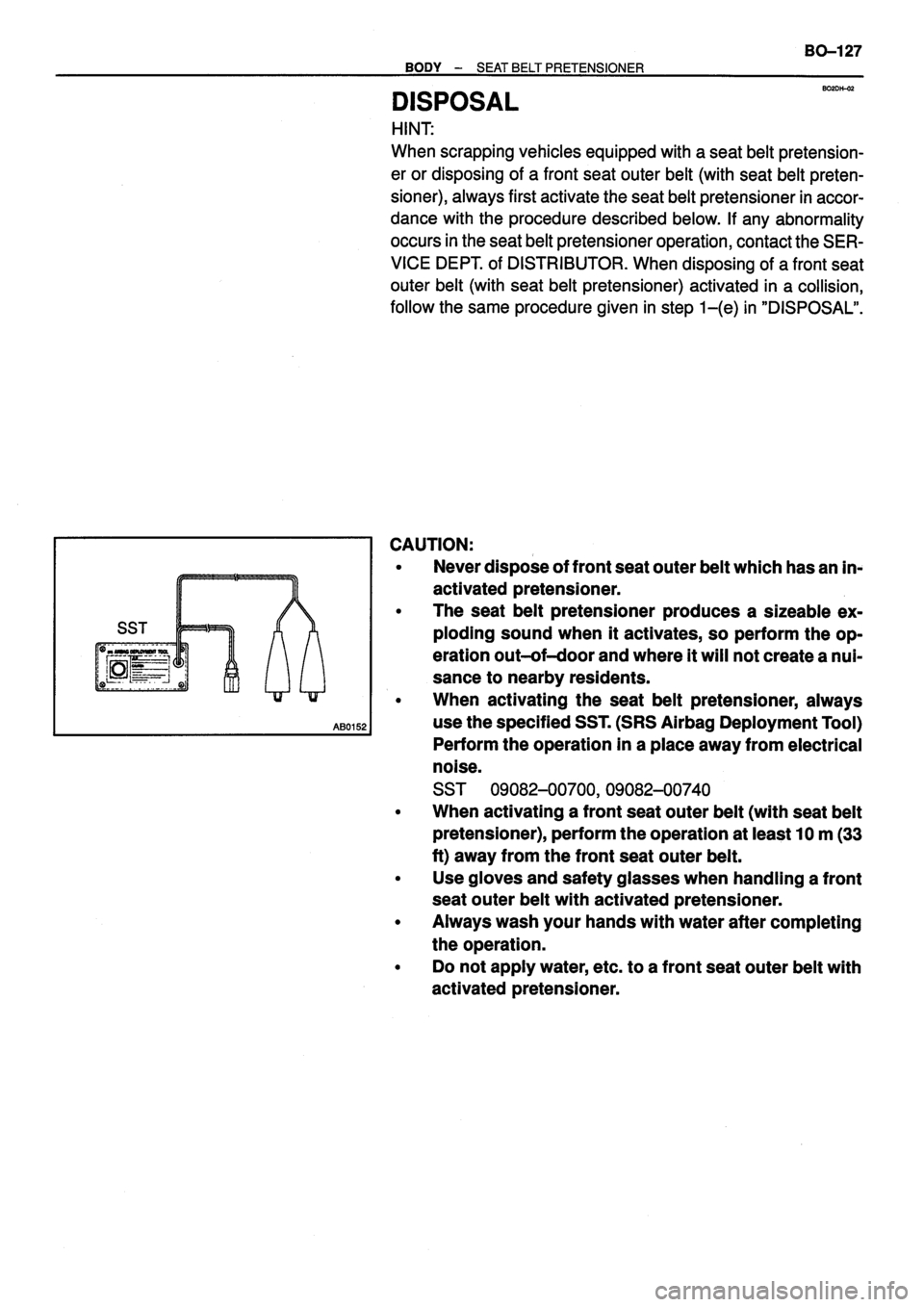 TOYOTA VERSO 1999 Repair Manual TOYOTA VERSO 1999 Repair Manual