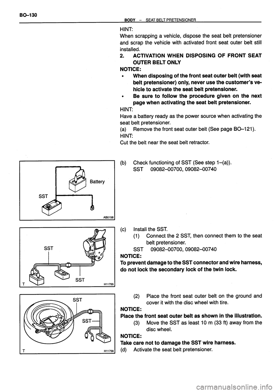 TOYOTA VERSO 1999 Repair Manual TOYOTA VERSO 1999 Repair Manual