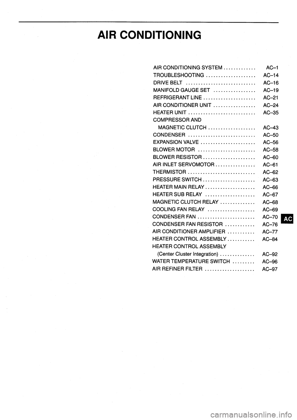 TOYOTA VERSO 1999 Repair Manual TOYOTA VERSO 1999 Repair Manual