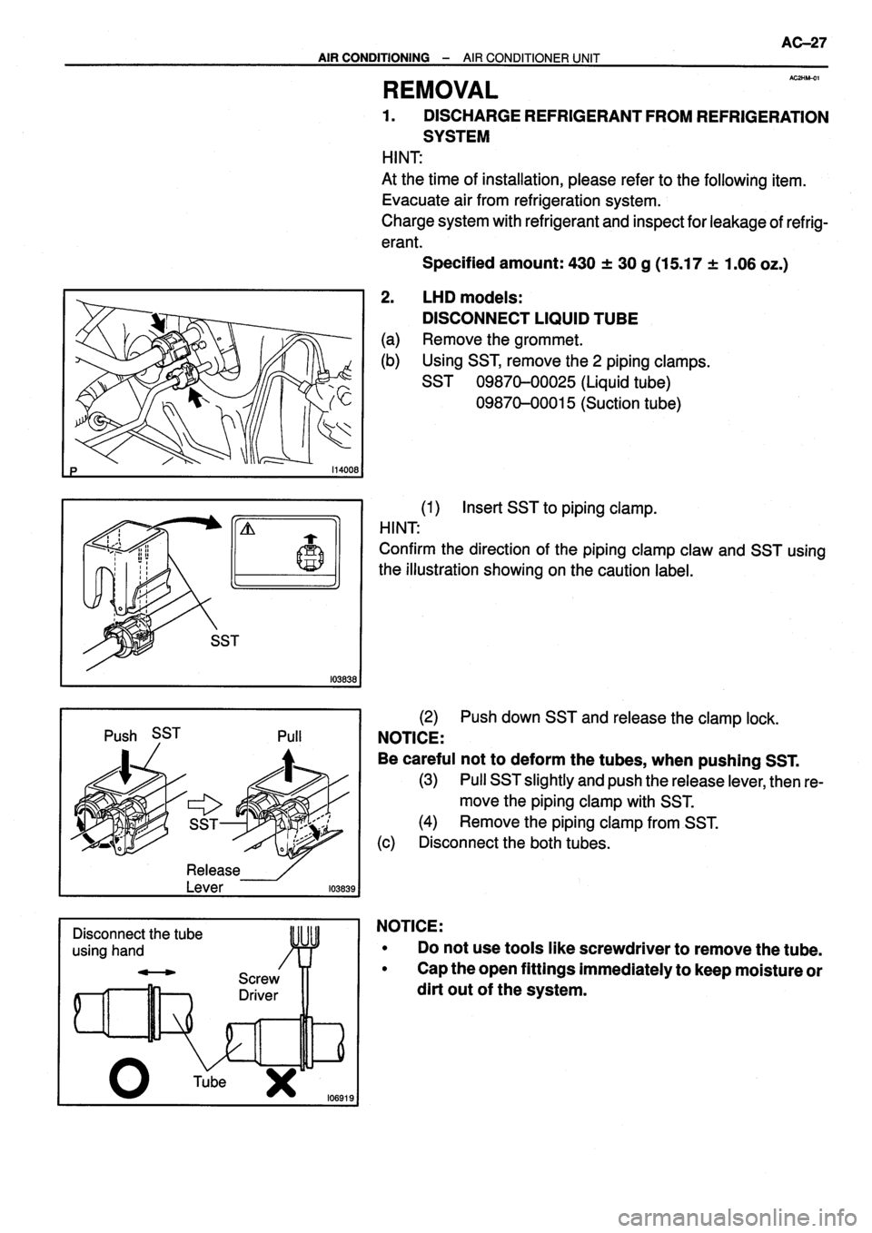 TOYOTA VERSO 1999  Repair Manual 