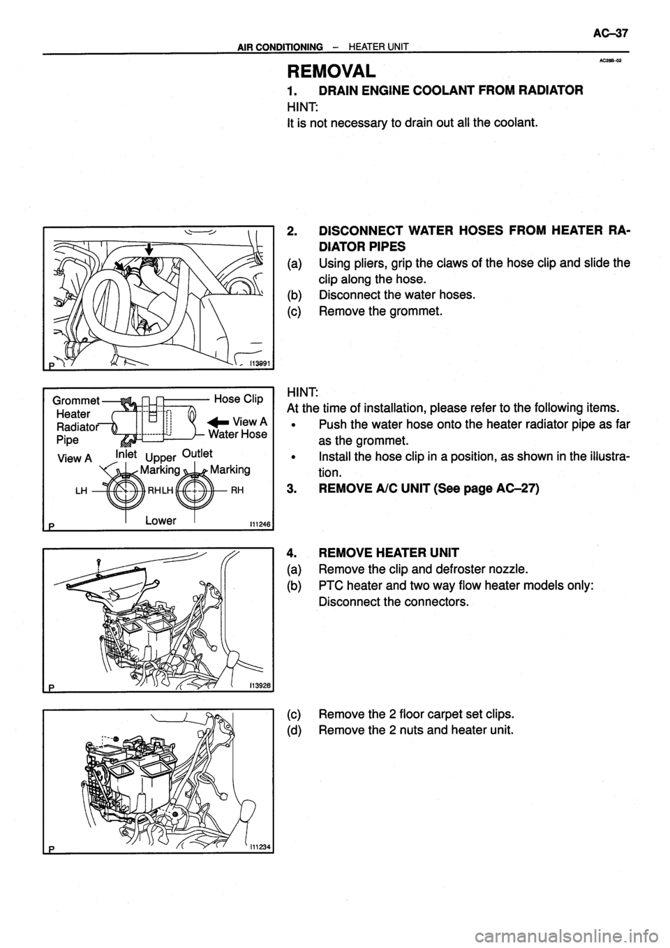TOYOTA VERSO 1999  Repair Manual 