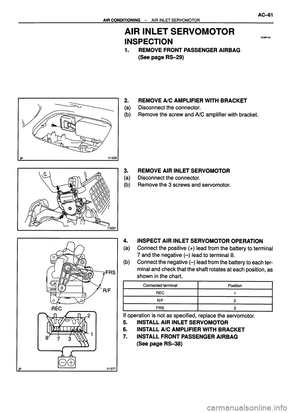 TOYOTA VERSO 1999 Repair Manual TOYOTA VERSO 1999 Repair Manual
