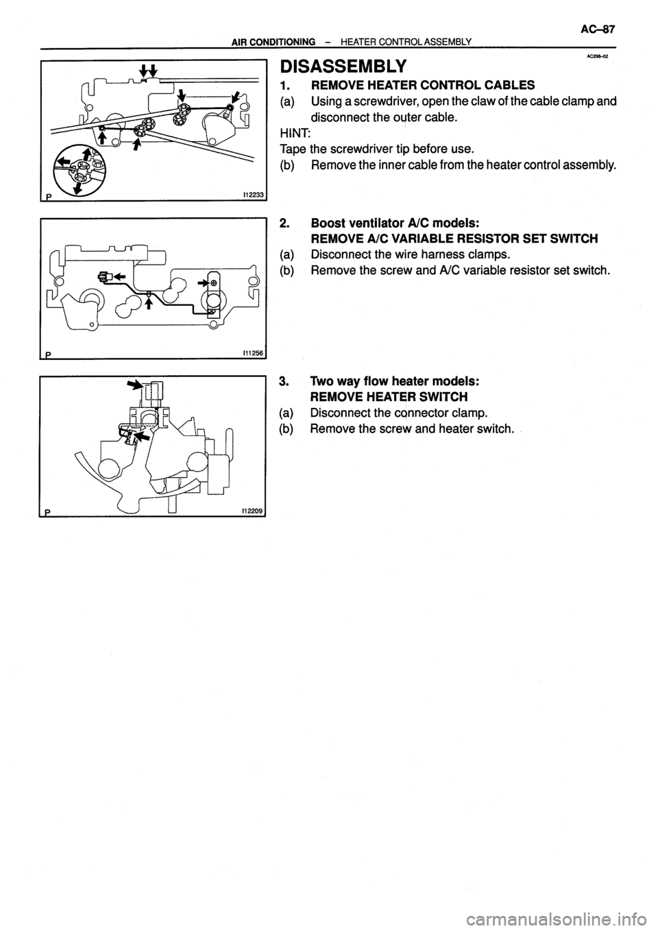 TOYOTA VERSO 1999 Repair Manual TOYOTA VERSO 1999 Repair Manual