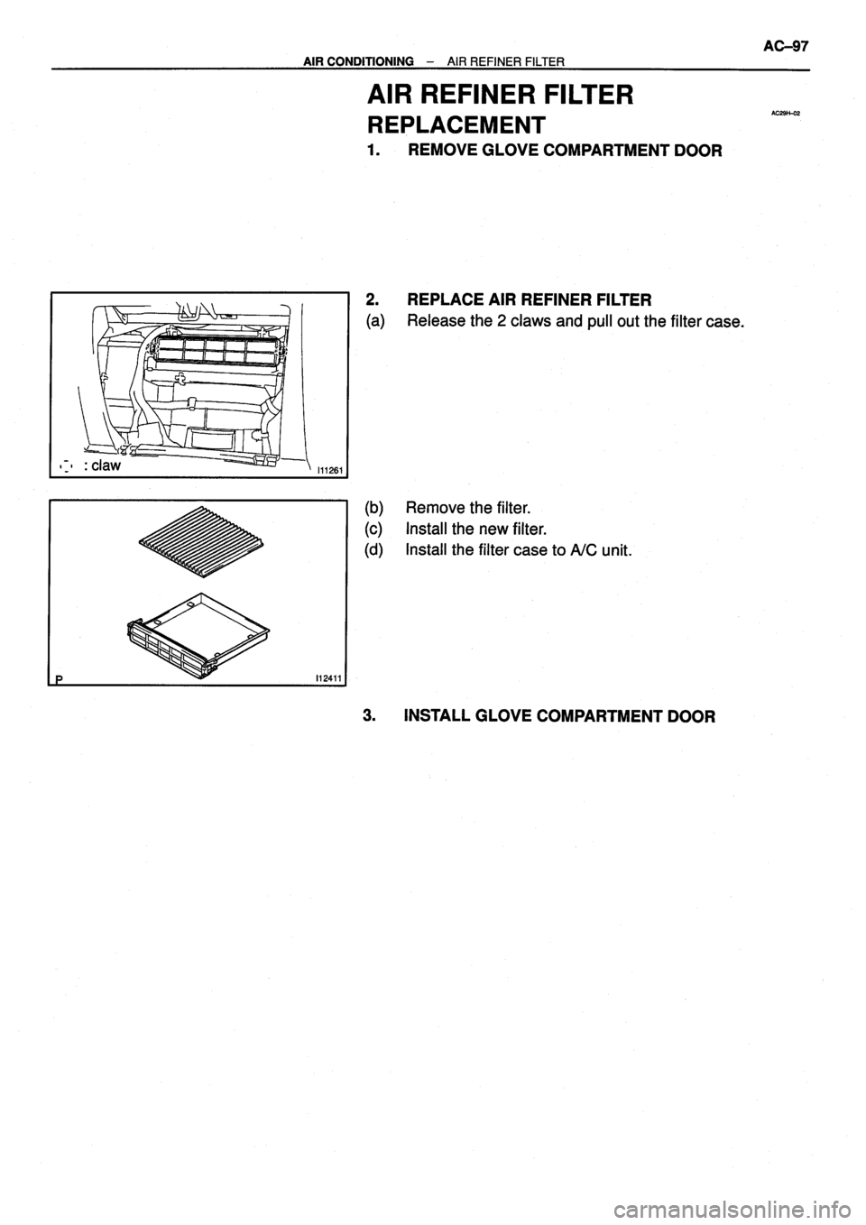 TOYOTA VERSO 1999  Repair Manual 