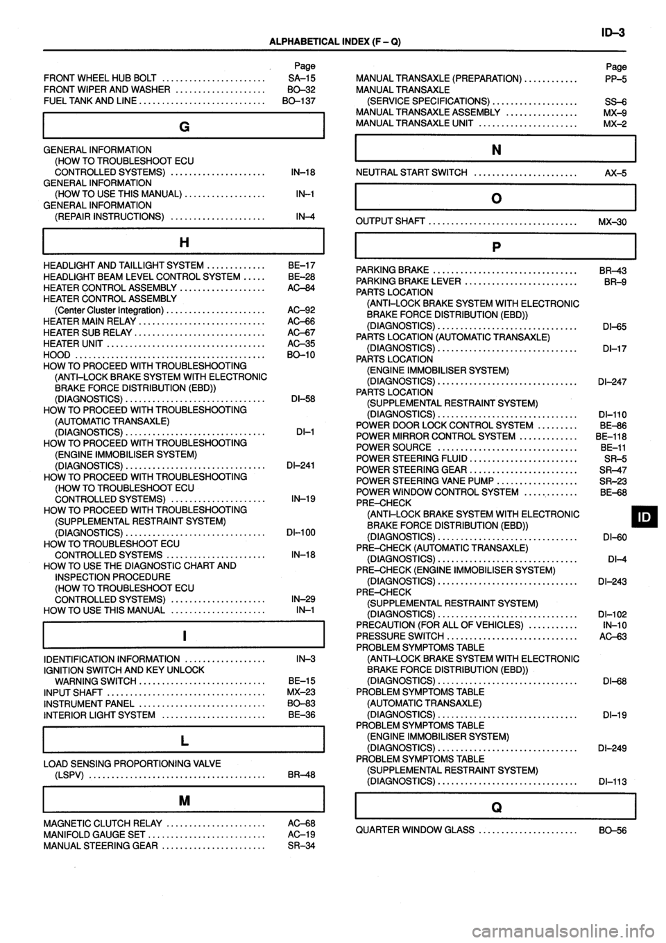 TOYOTA VERSO 1999  Repair Manual 