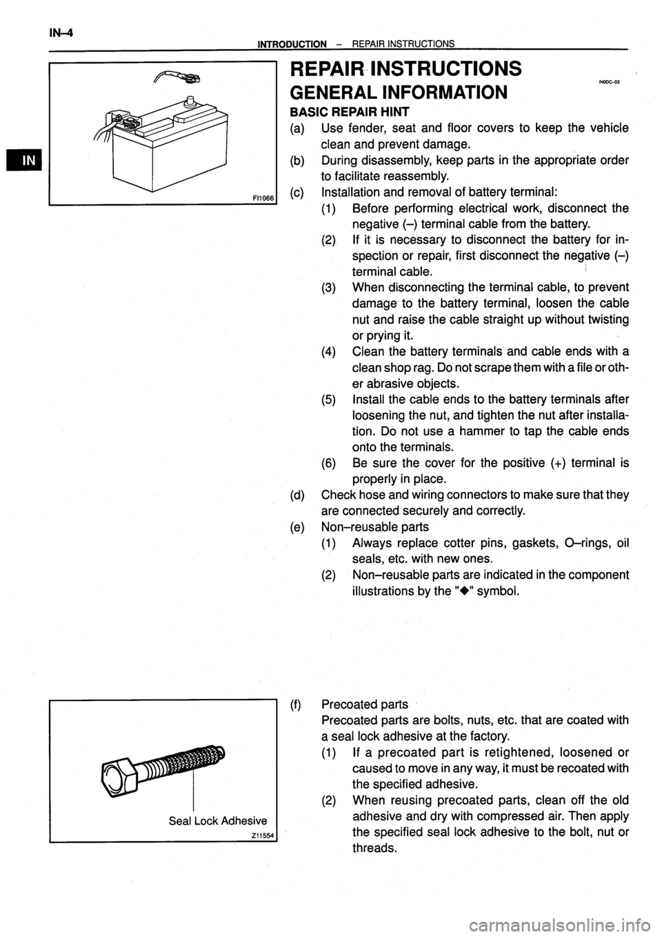 TOYOTA VERSO 1999 User Guide TOYOTA VERSO 1999 User Guide