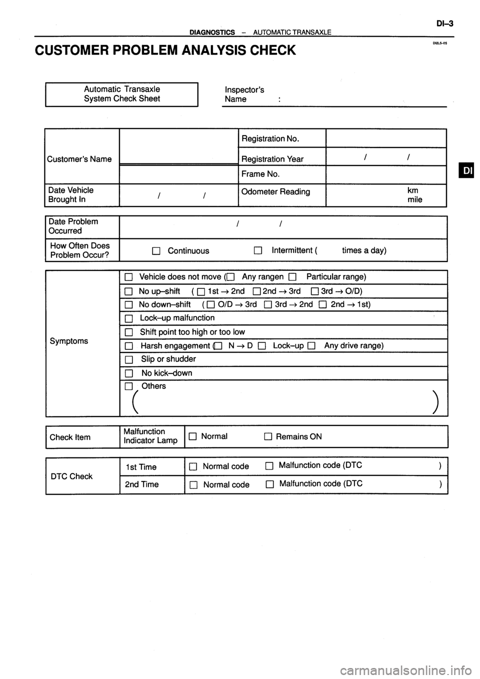 TOYOTA VERSO 1999 Repair Manual TOYOTA VERSO 1999 Repair Manual