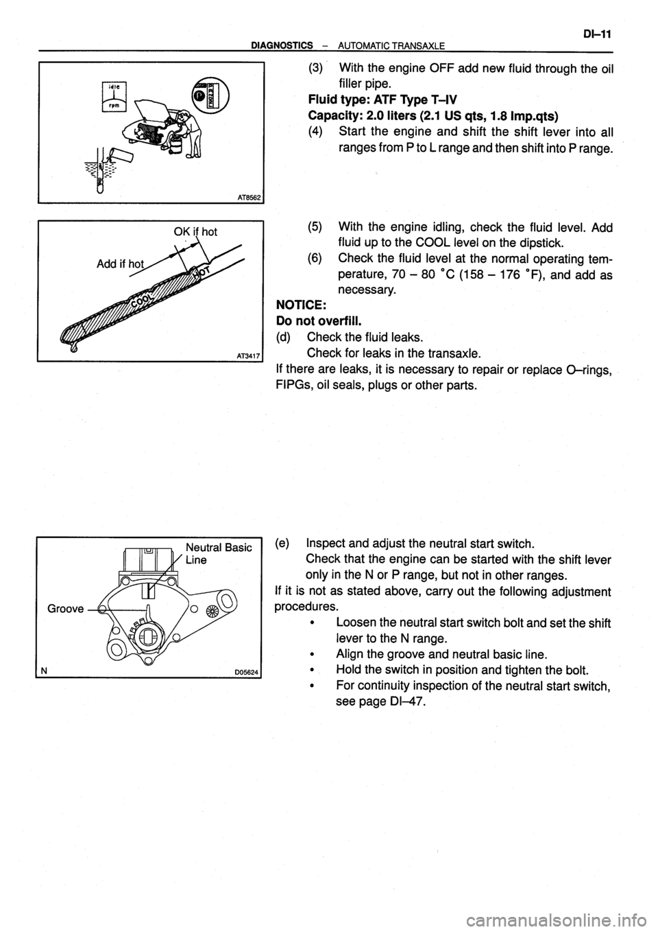 TOYOTA VERSO 1999  Repair Manual 