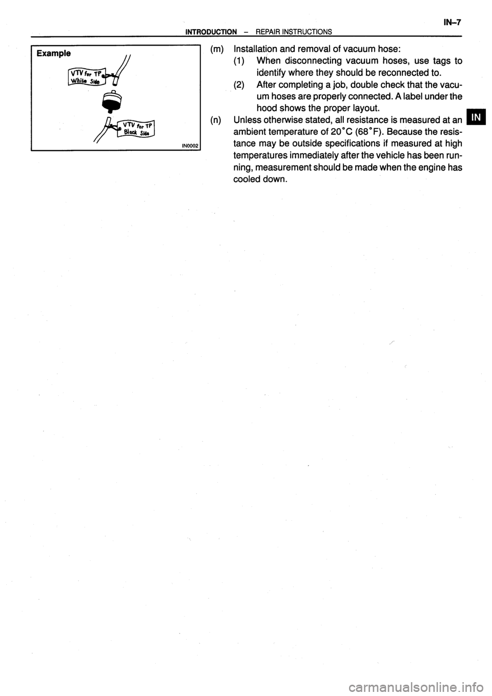 TOYOTA VERSO 1999 User Guide TOYOTA VERSO 1999 User Guide