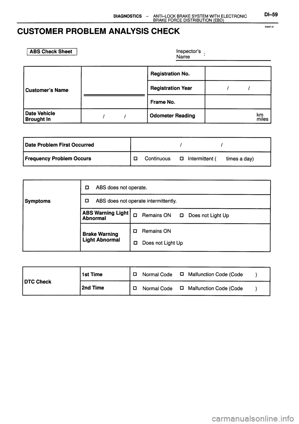 TOYOTA VERSO 1999 Repair Manual TOYOTA VERSO 1999 Repair Manual