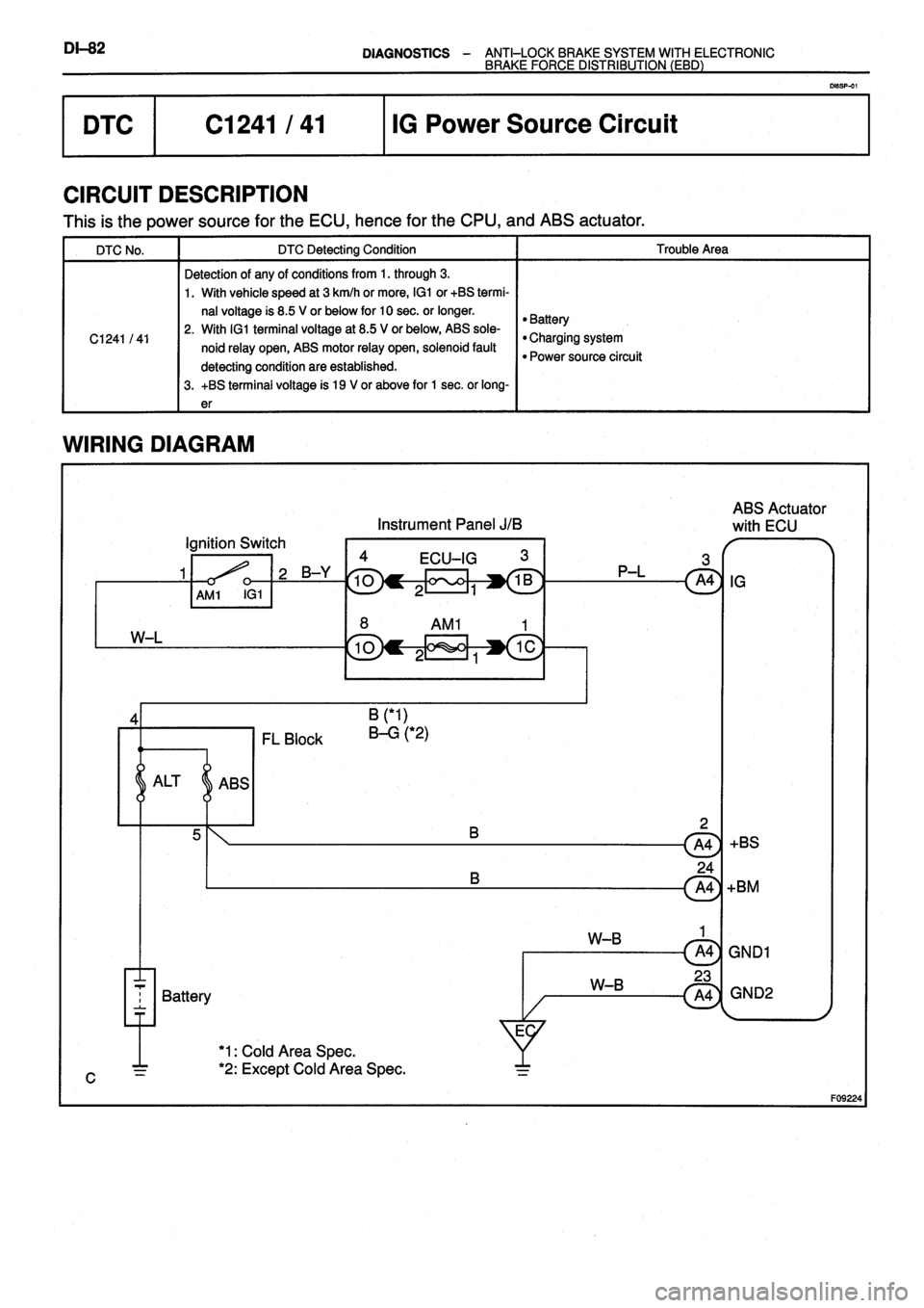TOYOTA VERSO 1999 Repair Manual TOYOTA VERSO 1999 Repair Manual