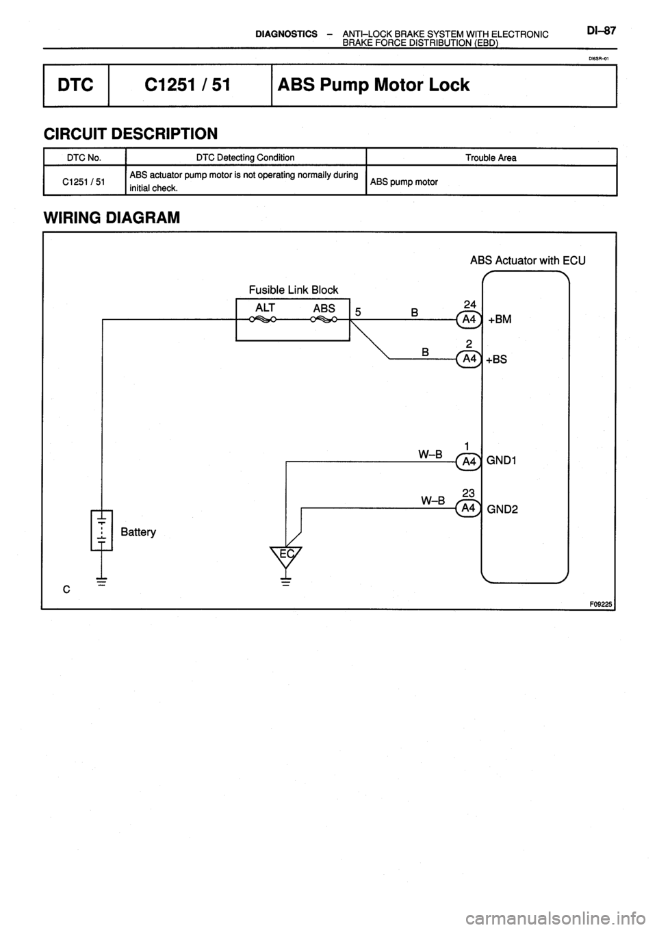 TOYOTA VERSO 1999 Repair Manual TOYOTA VERSO 1999 Repair Manual