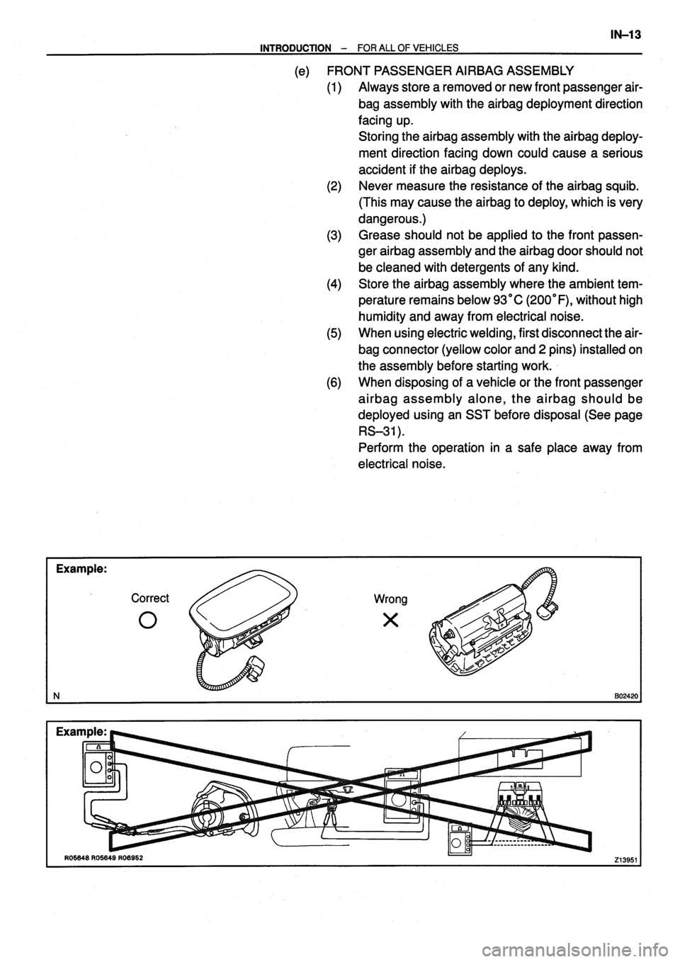 TOYOTA VERSO 1999 Owners Manual TOYOTA VERSO 1999 Owners Manual