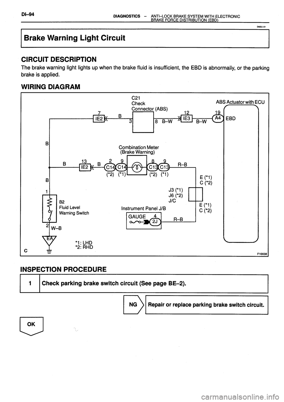 TOYOTA VERSO 1999 Repair Manual TOYOTA VERSO 1999 Repair Manual