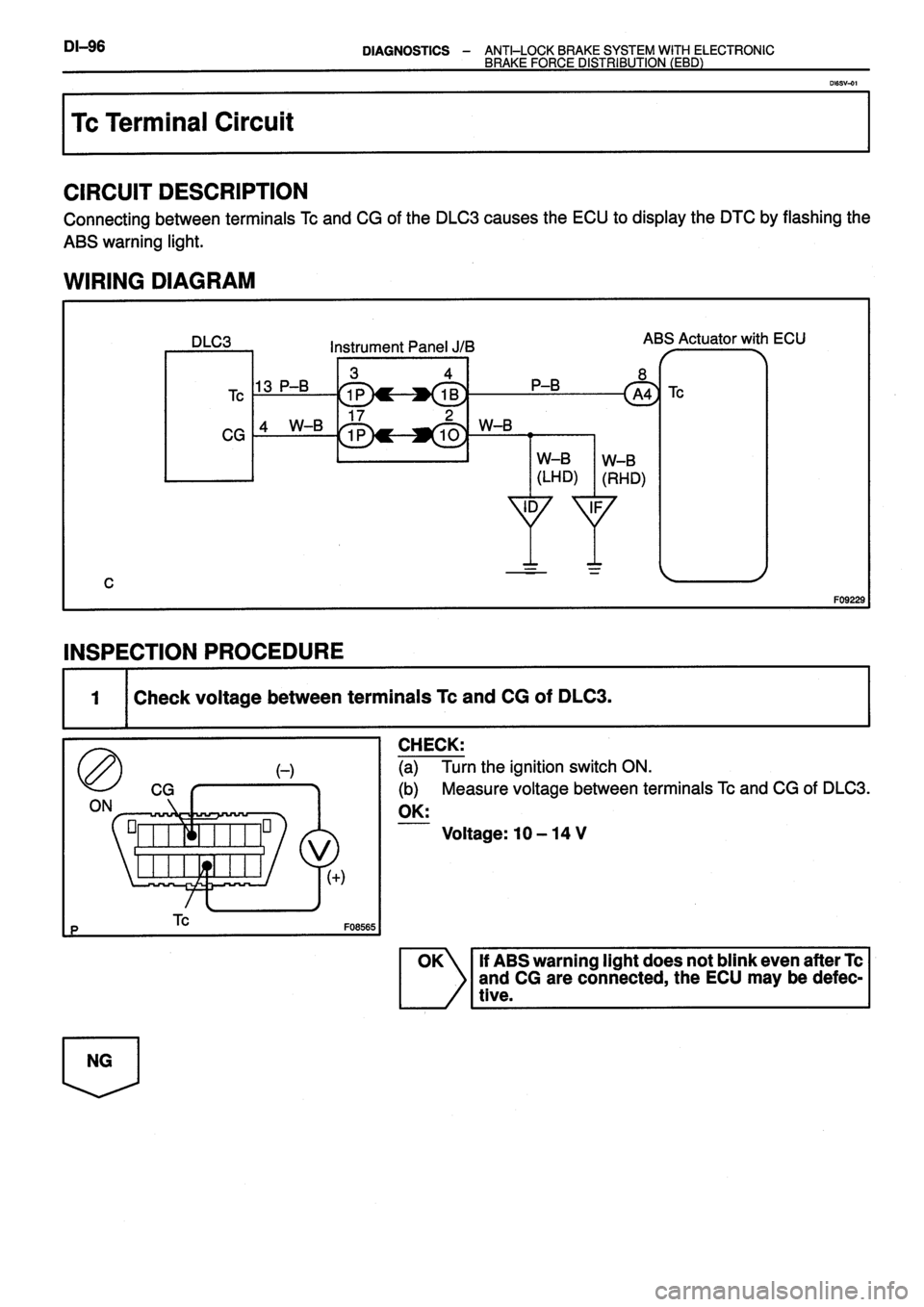 TOYOTA VERSO 1999 Repair Manual TOYOTA VERSO 1999 Repair Manual