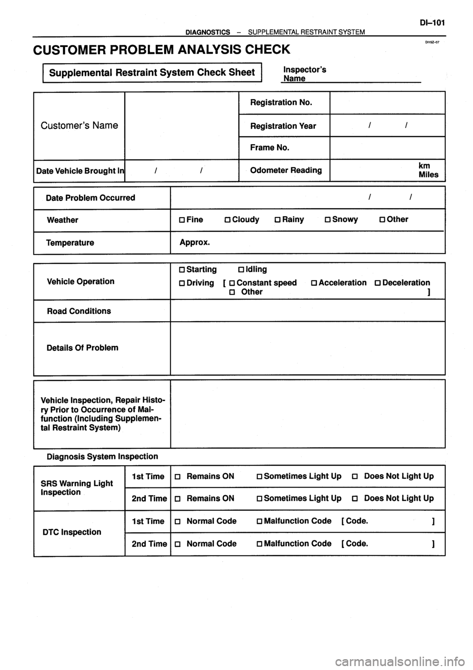 TOYOTA VERSO 1999  Repair Manual 