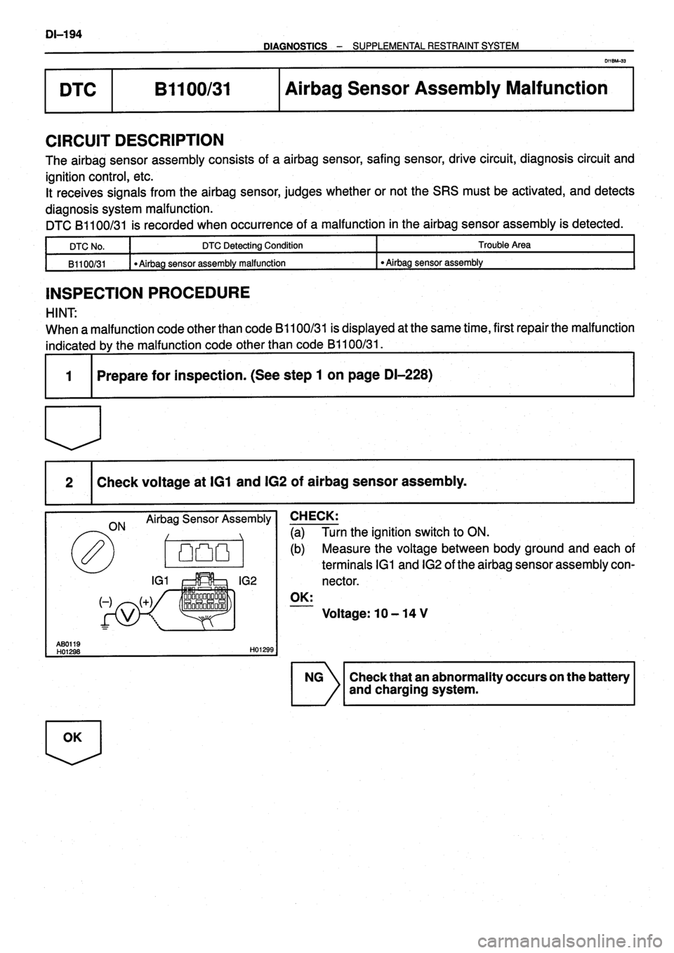 TOYOTA VERSO 1999 Repair Manual TOYOTA VERSO 1999 Repair Manual
