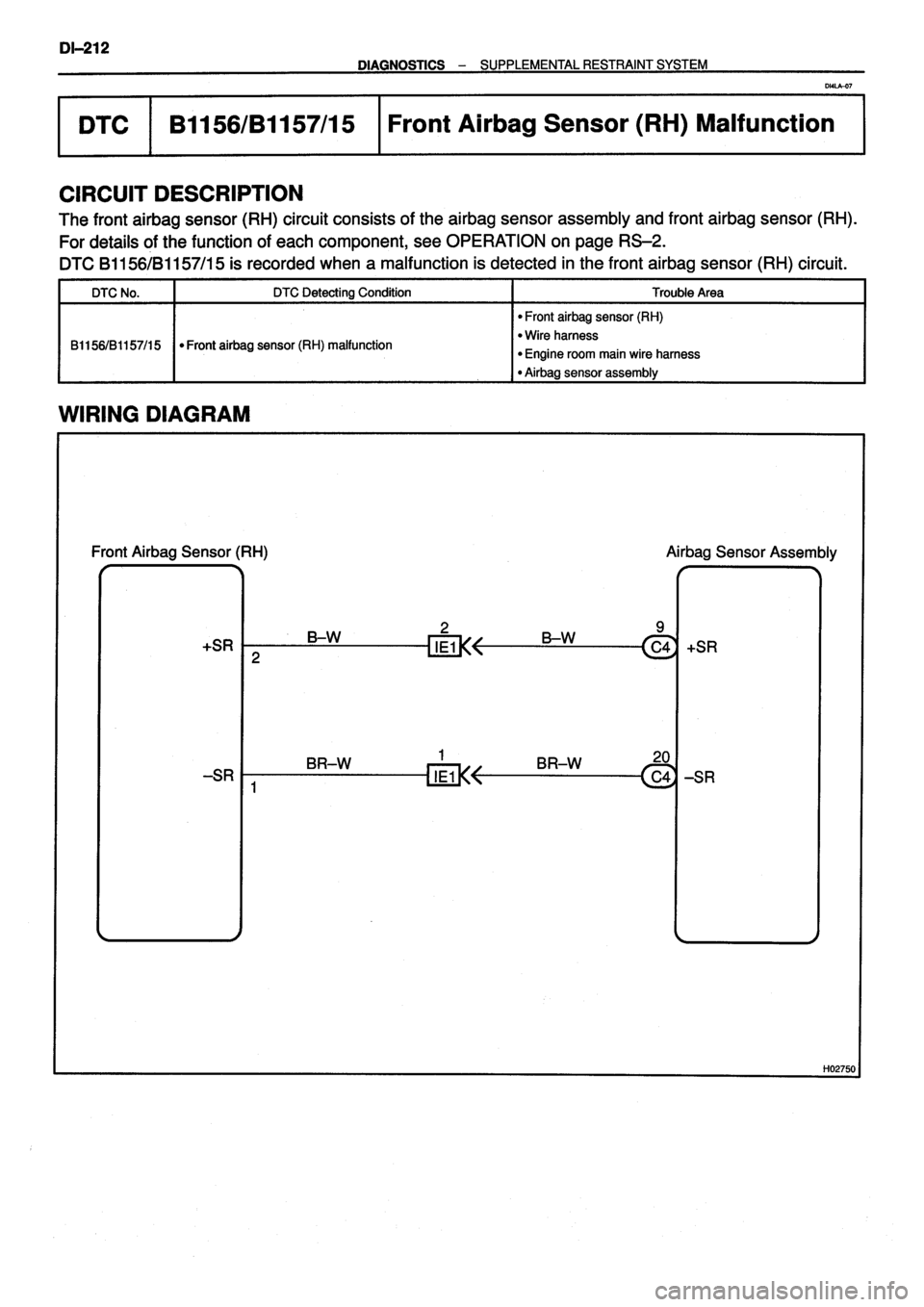 TOYOTA VERSO 1999 Repair Manual TOYOTA VERSO 1999 Repair Manual