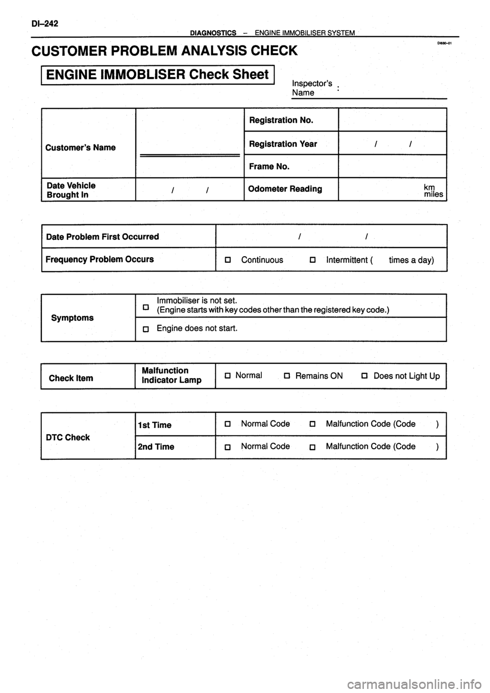 TOYOTA VERSO 1999 Repair Manual TOYOTA VERSO 1999 Repair Manual