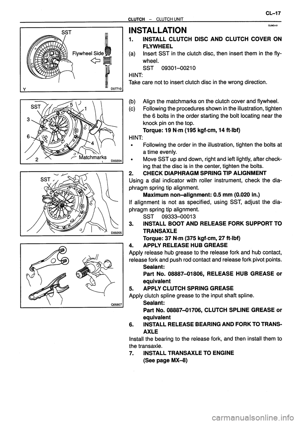 TOYOTA VERSO 1999  Repair Manual 