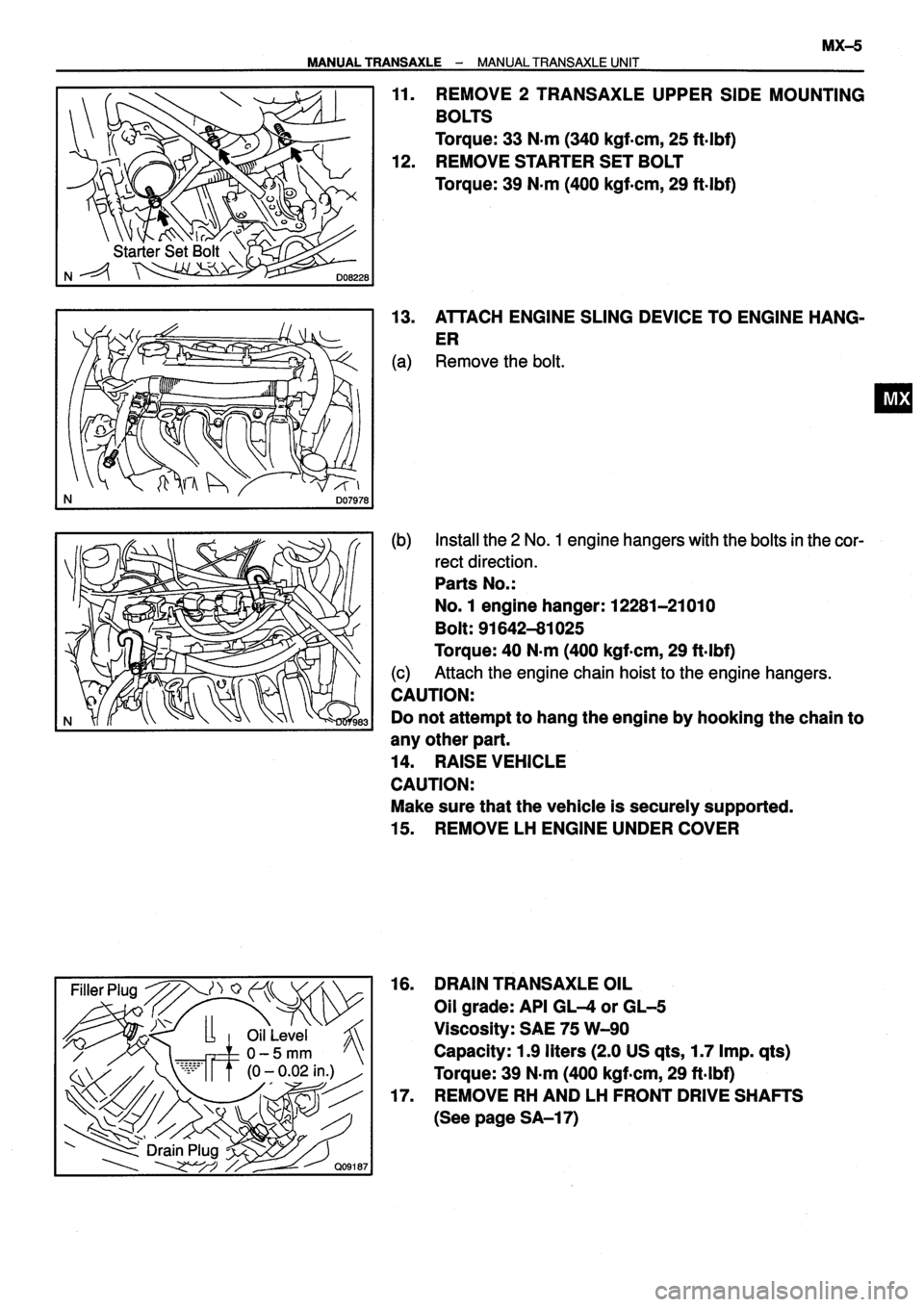TOYOTA VERSO 1999  Repair Manual 