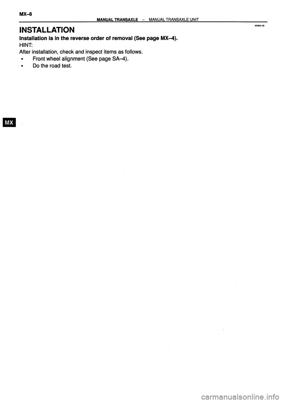 TOYOTA VERSO 1999  Repair Manual 
