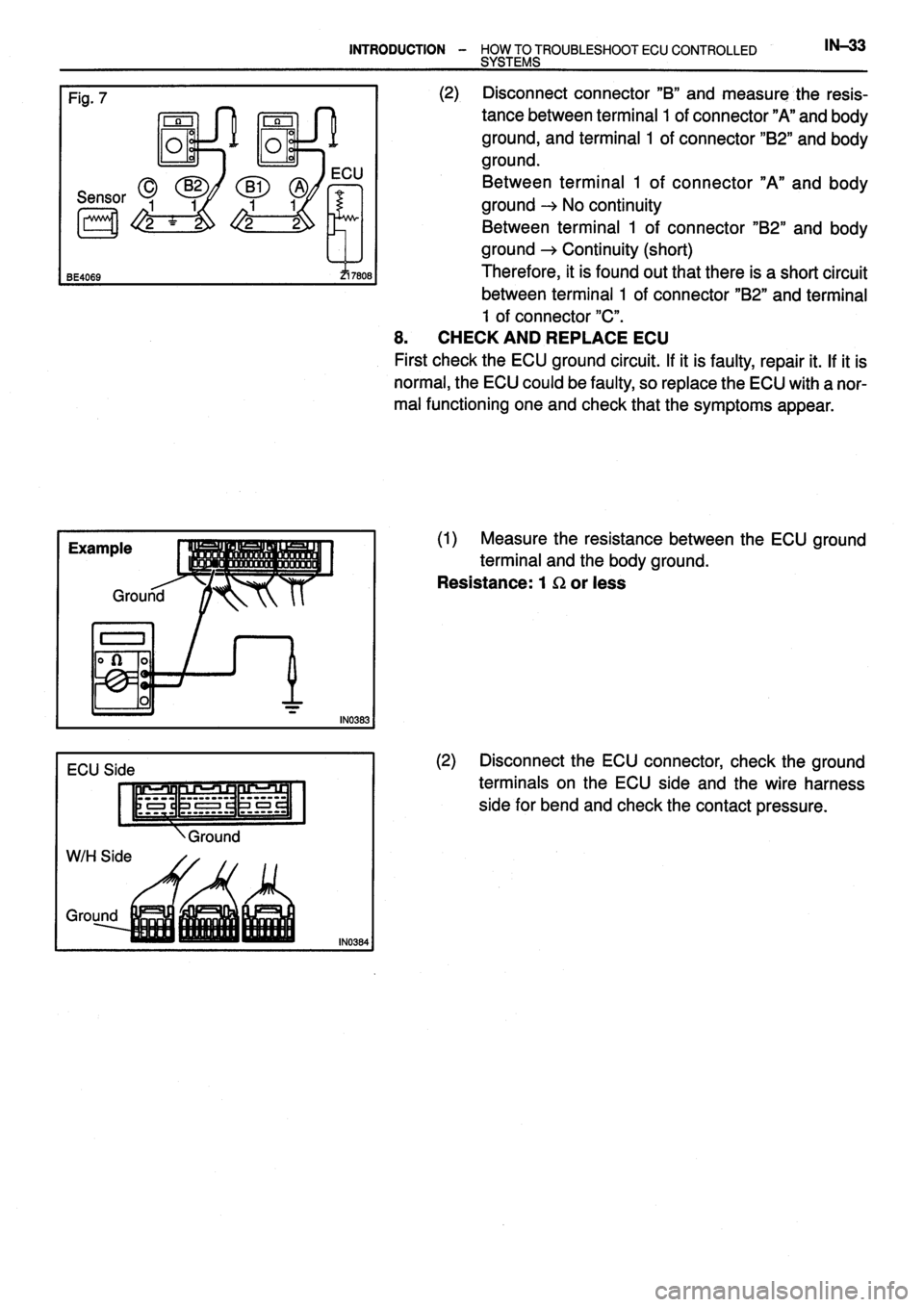 TOYOTA VERSO 1999 Service Manual 