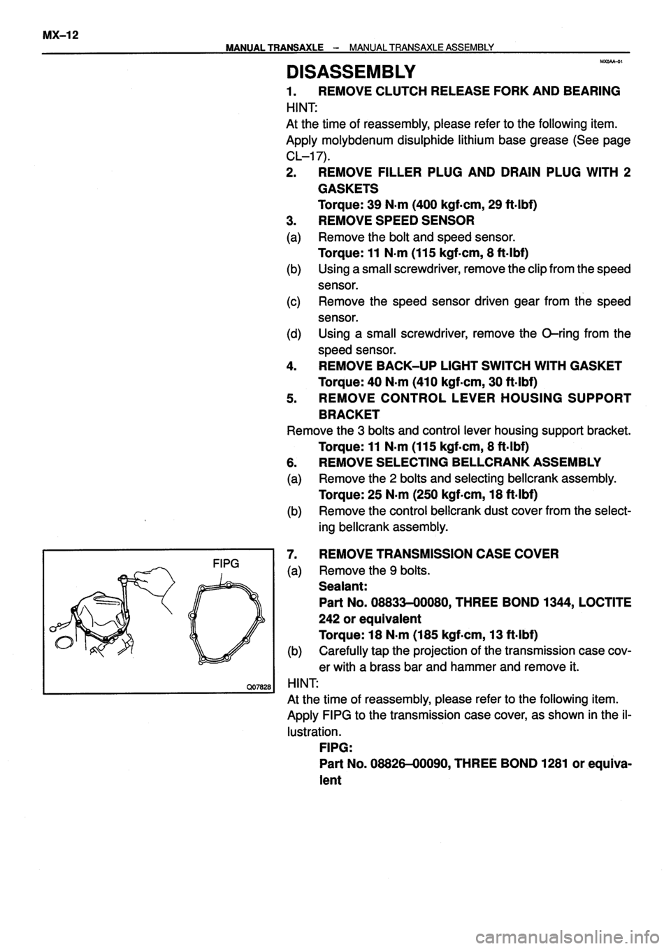 TOYOTA VERSO 1999  Repair Manual 