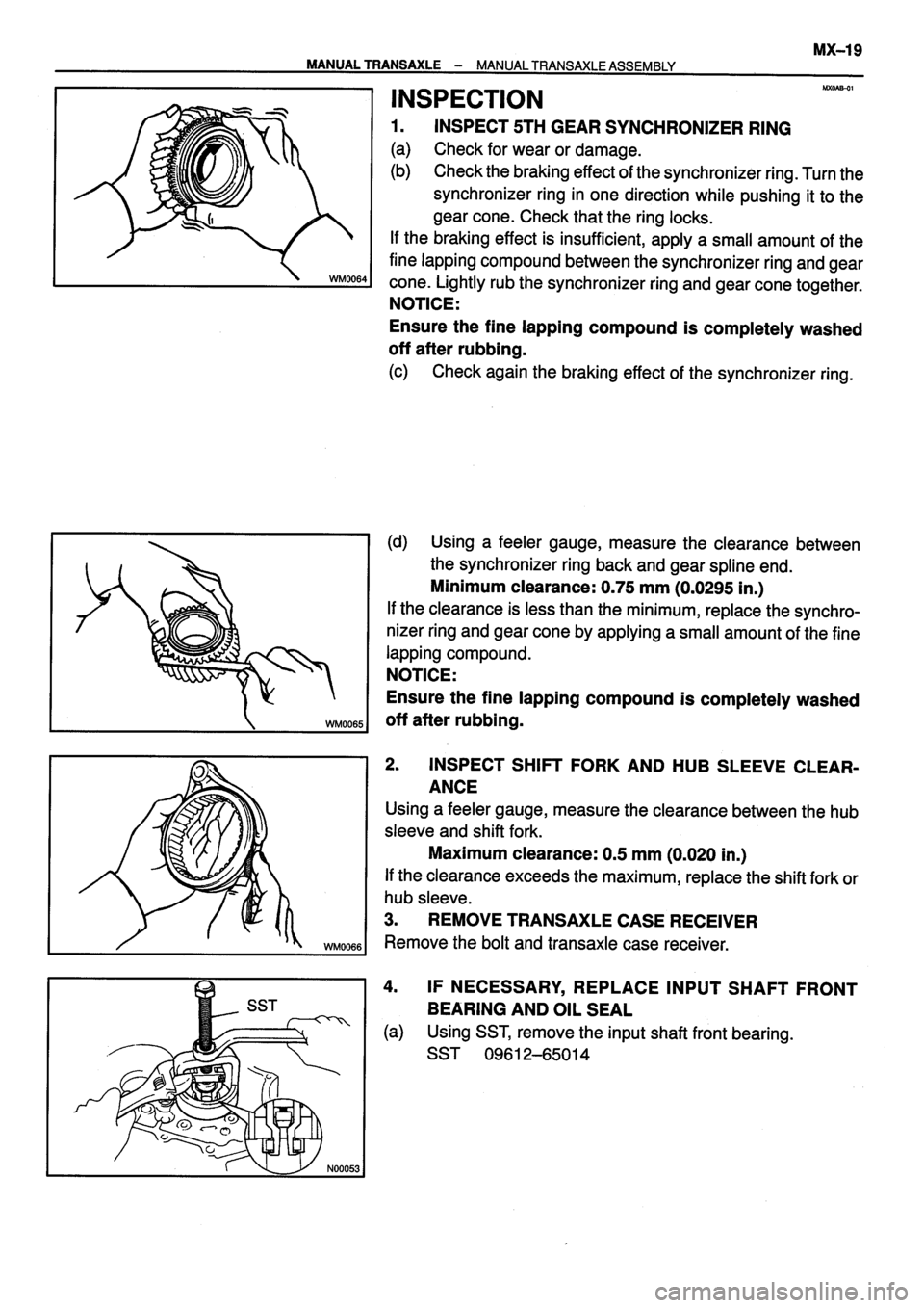 TOYOTA VERSO 1999  Repair Manual 