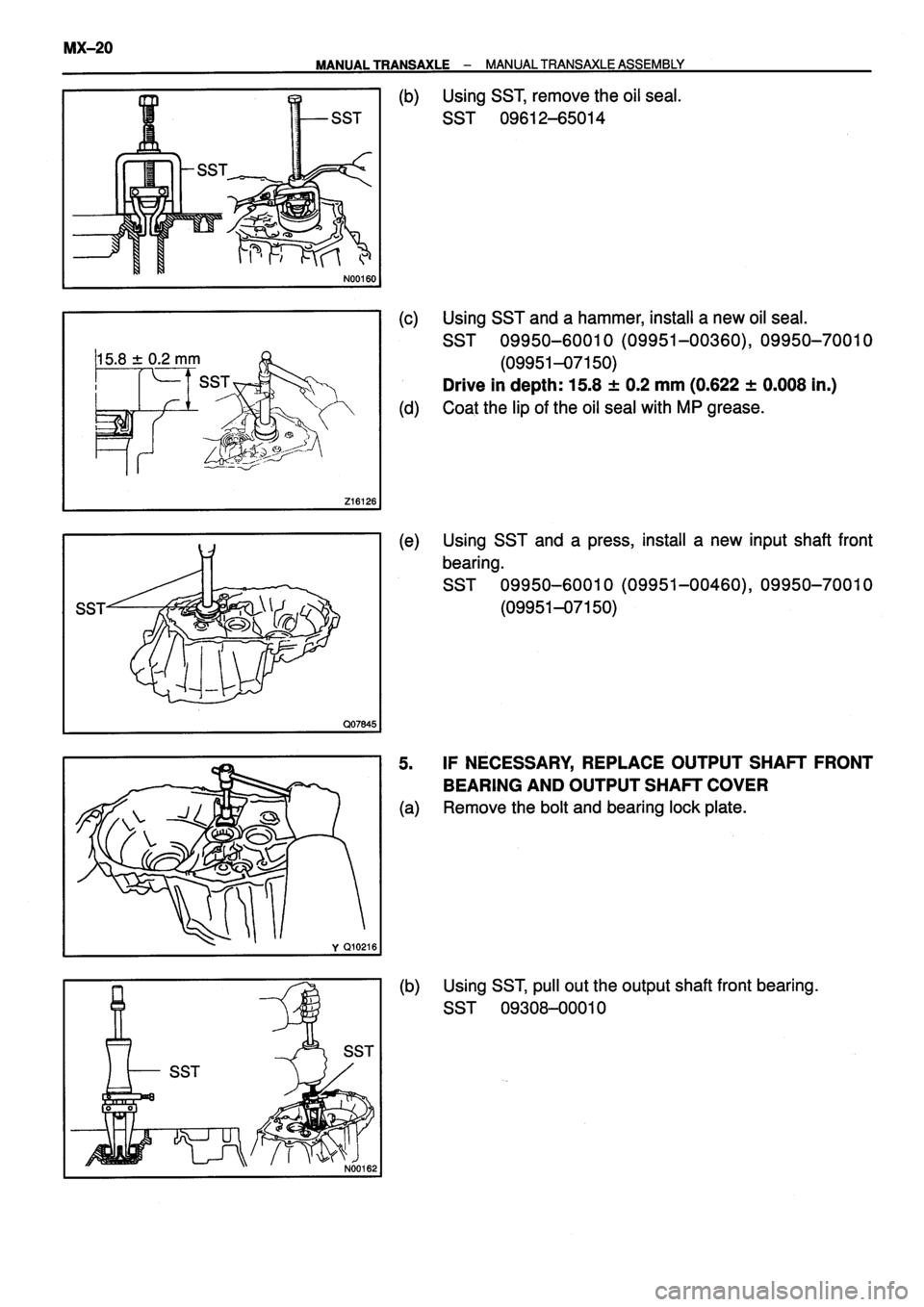 TOYOTA VERSO 1999  Repair Manual 