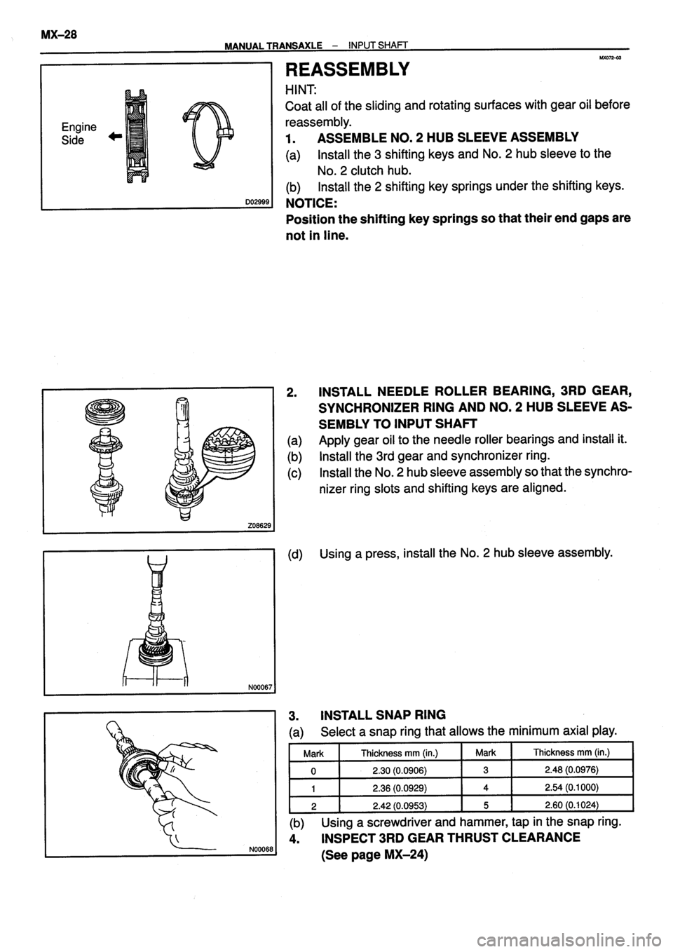 TOYOTA VERSO 1999 Repair Manual TOYOTA VERSO 1999 Repair Manual