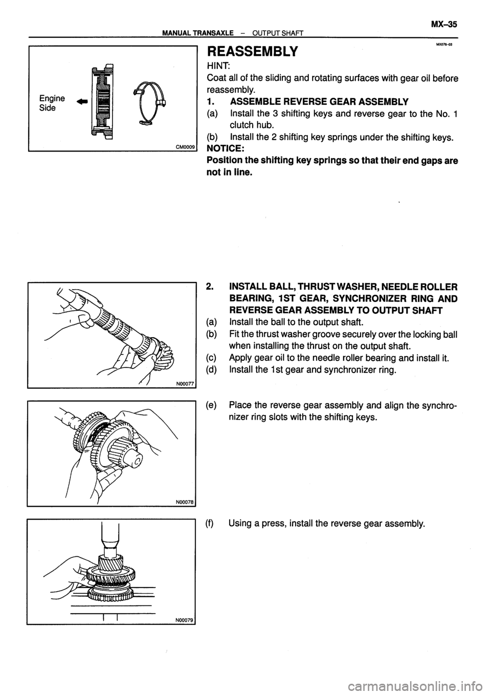 TOYOTA VERSO 1999 Repair Manual TOYOTA VERSO 1999 Repair Manual