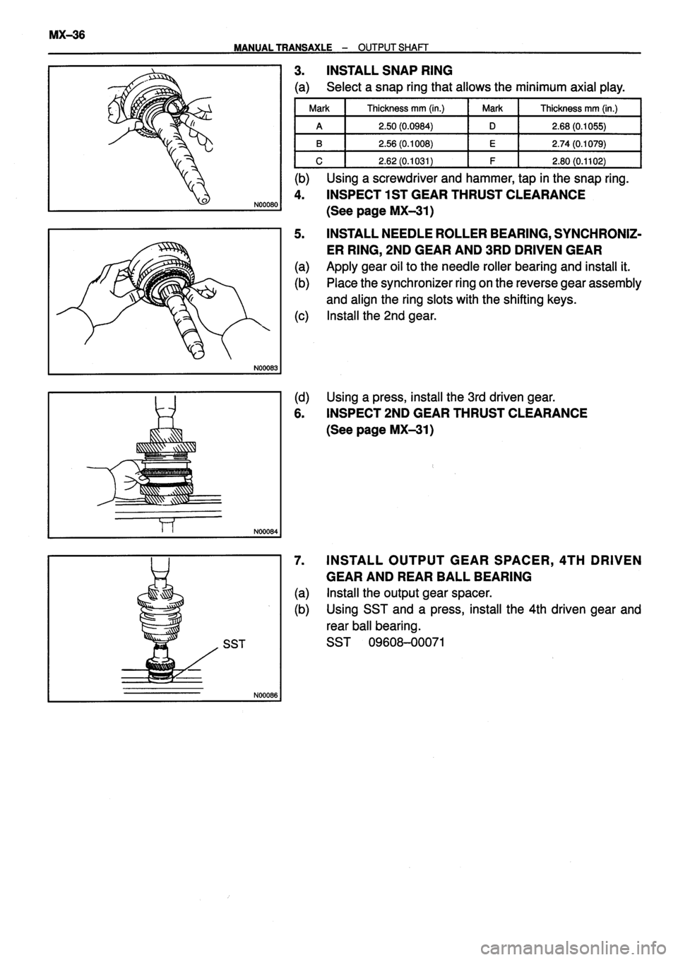 TOYOTA VERSO 1999 Repair Manual TOYOTA VERSO 1999 Repair Manual