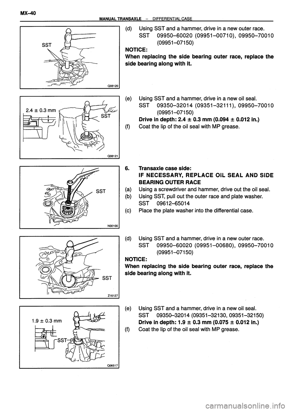 TOYOTA VERSO 1999 Repair Manual TOYOTA VERSO 1999 Repair Manual
