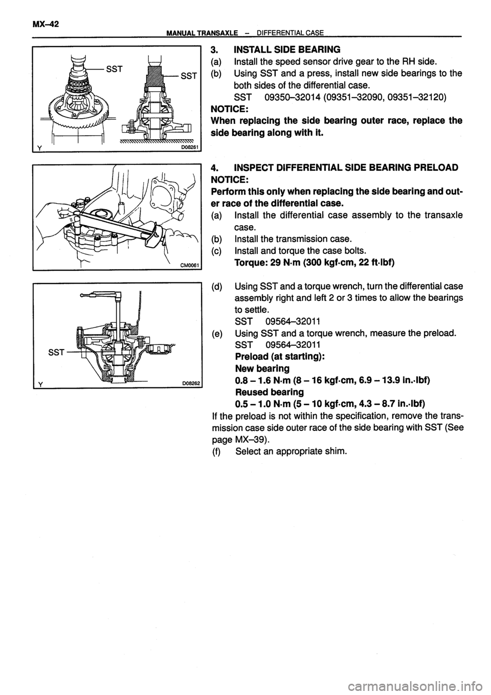 TOYOTA VERSO 1999 Repair Manual TOYOTA VERSO 1999 Repair Manual