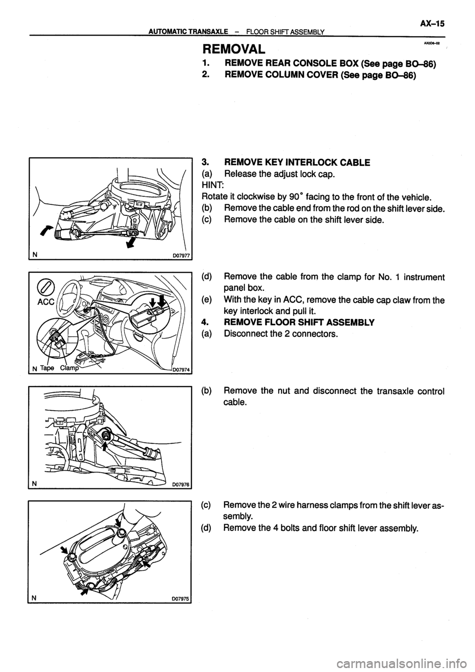 TOYOTA VERSO 1999 Repair Manual TOYOTA VERSO 1999 Repair Manual