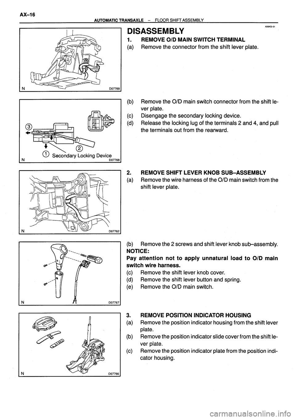 TOYOTA VERSO 1999 Repair Manual TOYOTA VERSO 1999 Repair Manual