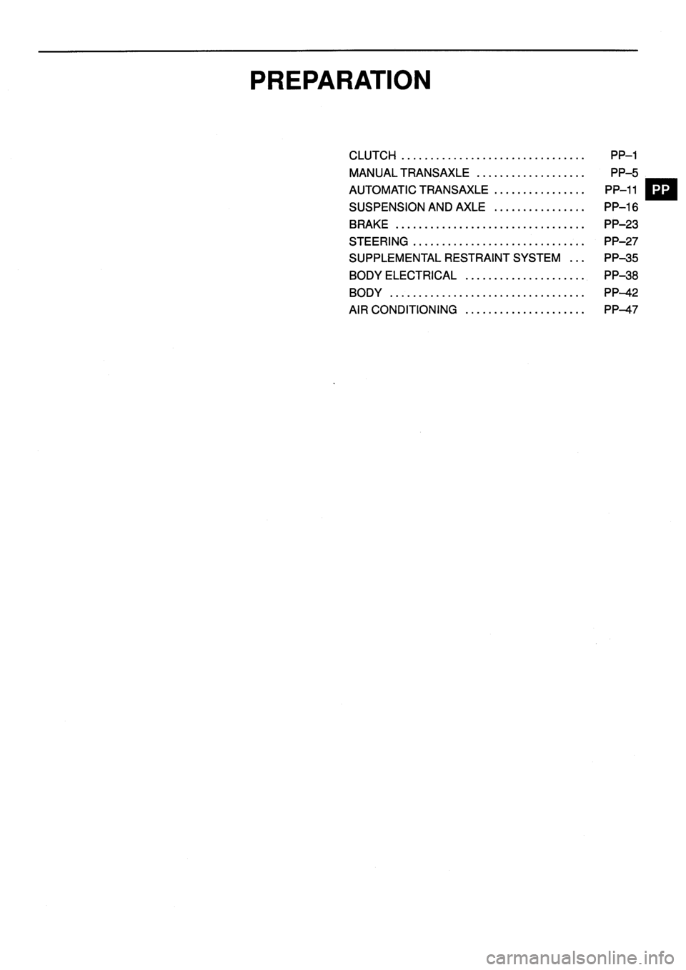 TOYOTA VERSO 1999 Service Manual 