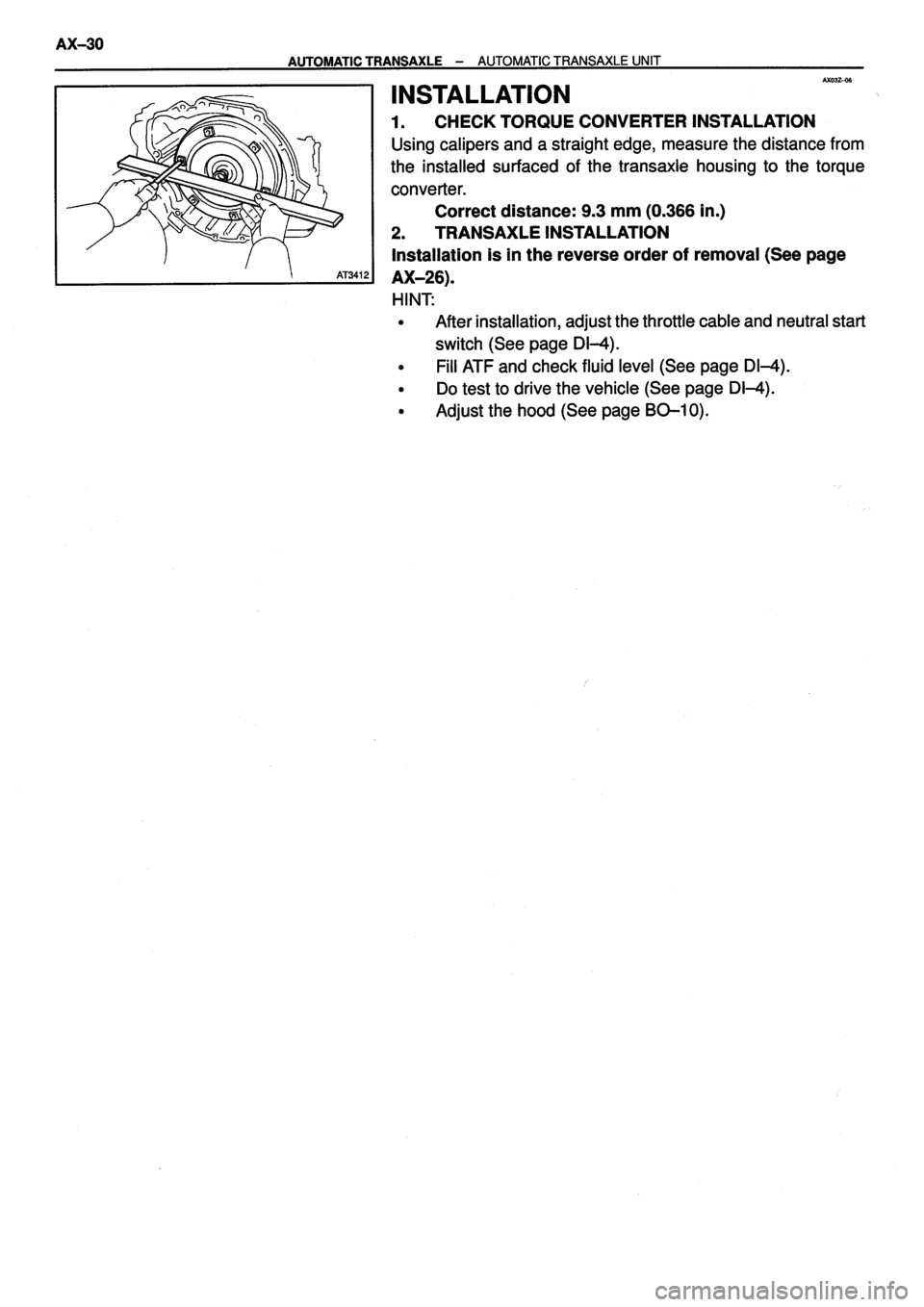 TOYOTA VERSO 1999 Repair Manual TOYOTA VERSO 1999 Repair Manual