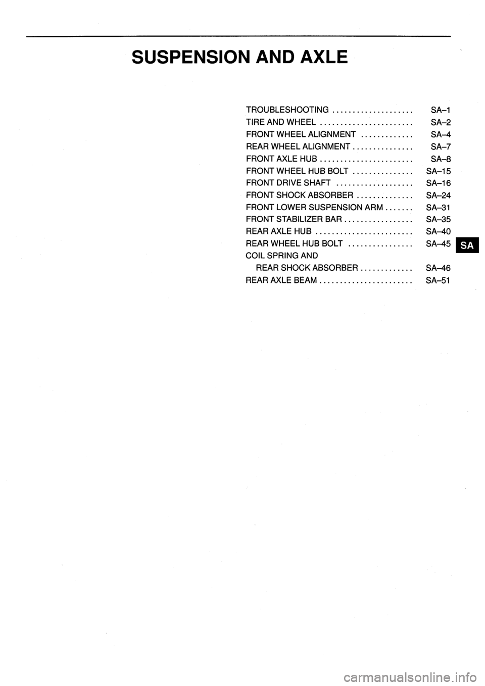 TOYOTA VERSO 1999 Repair Manual TOYOTA VERSO 1999 Repair Manual