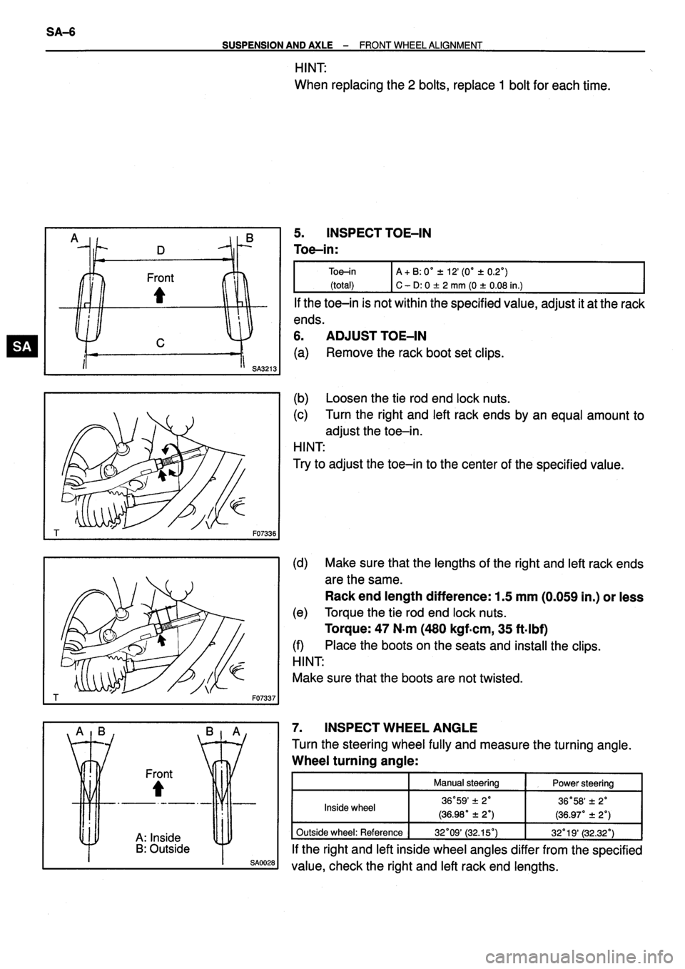 TOYOTA VERSO 1999 Repair Manual TOYOTA VERSO 1999 Repair Manual