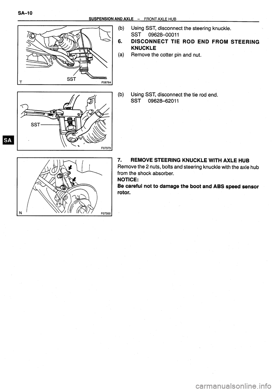 TOYOTA VERSO 1999 Repair Manual TOYOTA VERSO 1999 Repair Manual