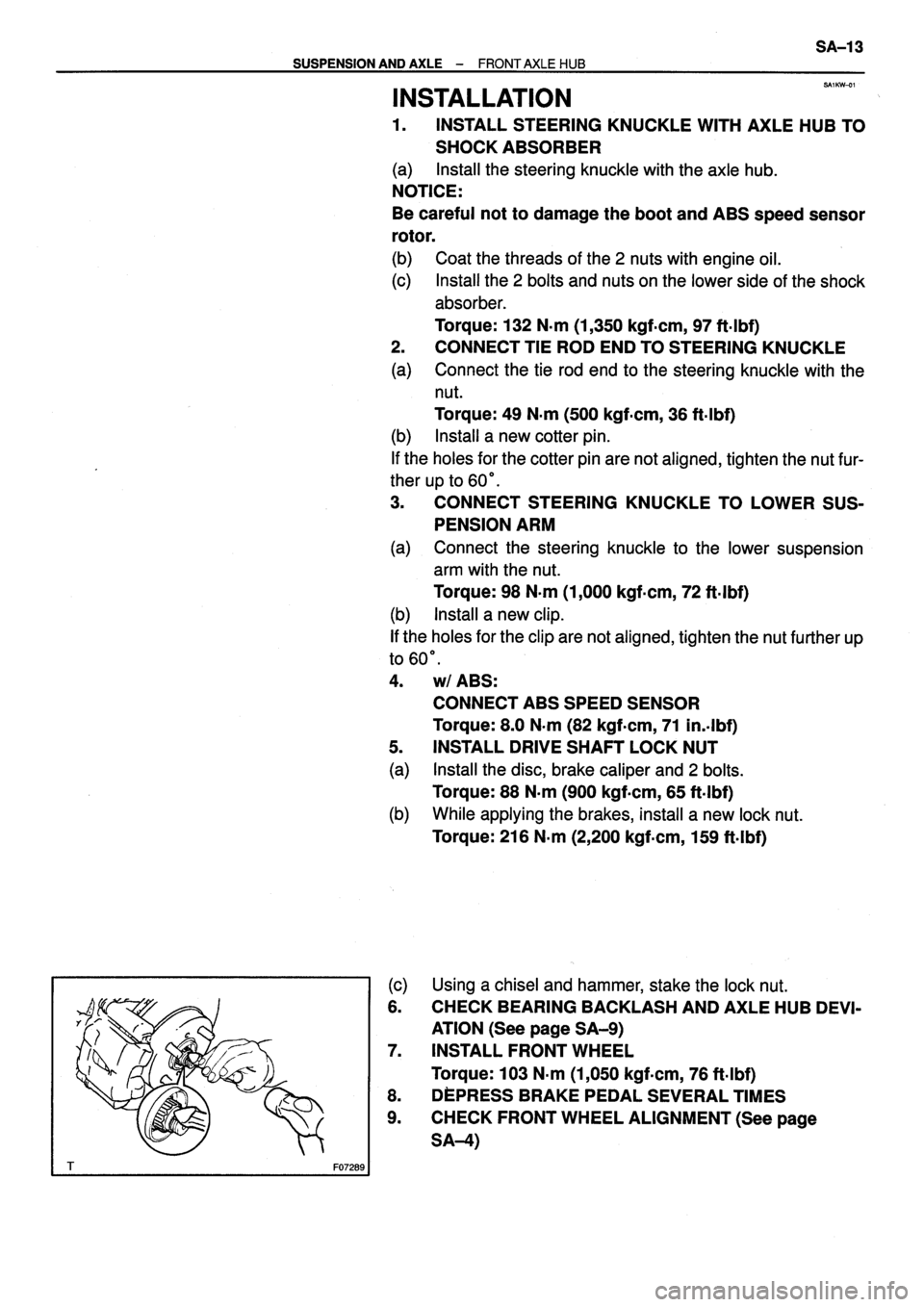 TOYOTA VERSO 1999 Repair Manual TOYOTA VERSO 1999 Repair Manual