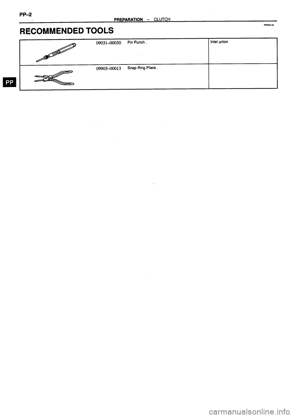 TOYOTA VERSO 1999 Workshop Manual 