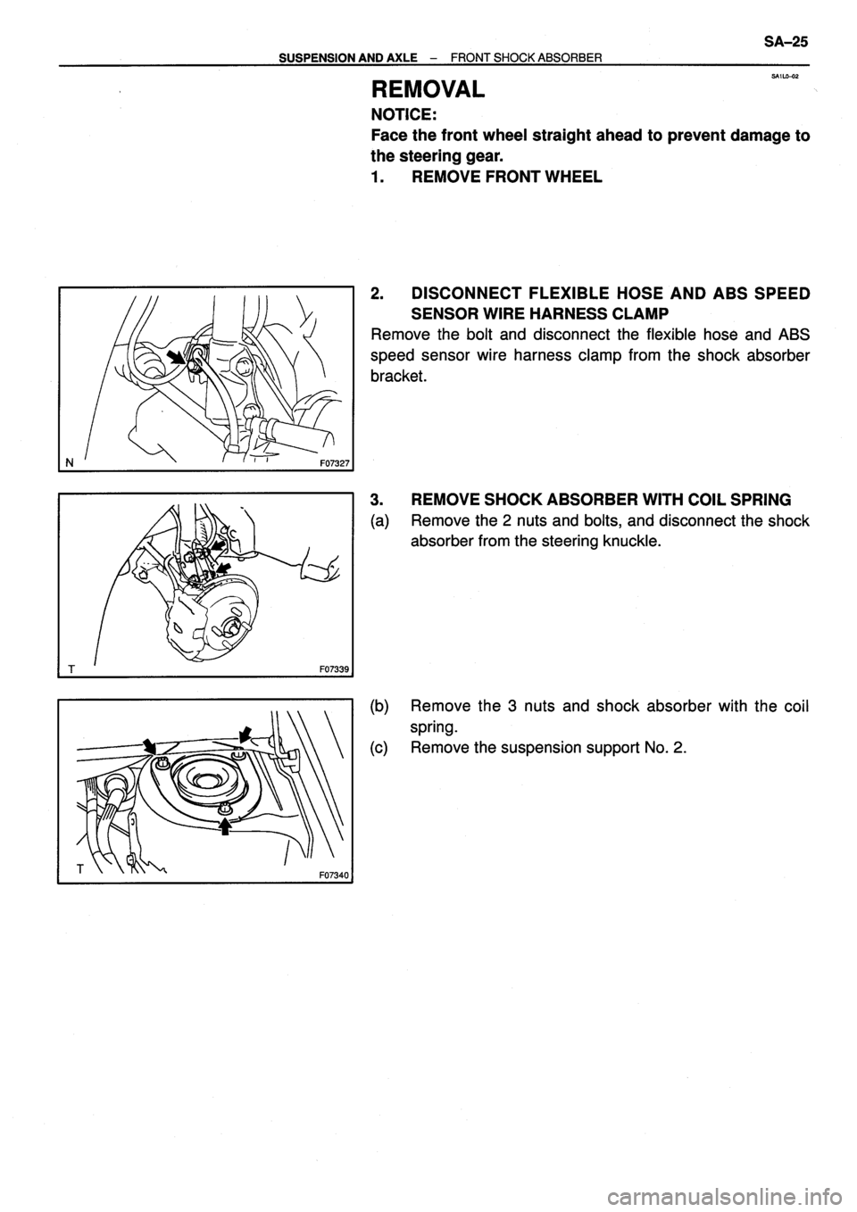 TOYOTA VERSO 1999 Repair Manual TOYOTA VERSO 1999 Repair Manual